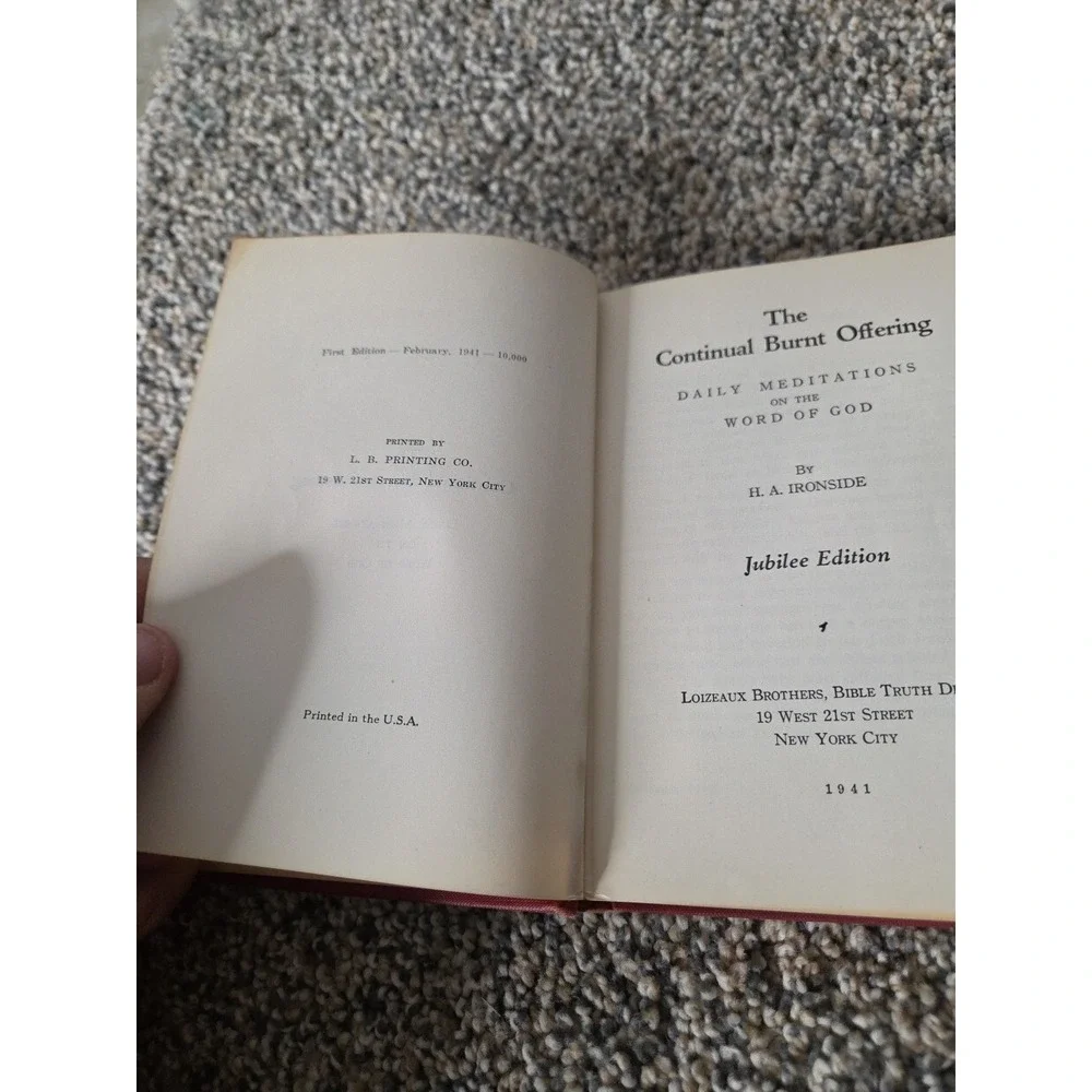 1944 The Continual Burnt‎ Offering Daily Meditations Reflections 24 Hrs a Day